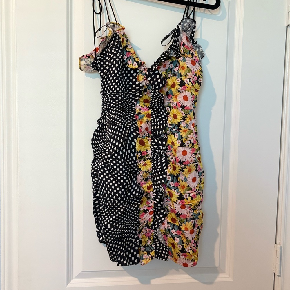 For Love & Lemons MOCHI SHIRRED MINI DRESS - Picture 3 of 8